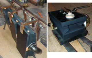 Restored roll motor and pneumatic power switch from an Aeolian piano.