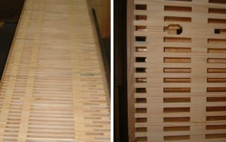 Manufacture of new main chest / soundboard for Gavioli instrument.